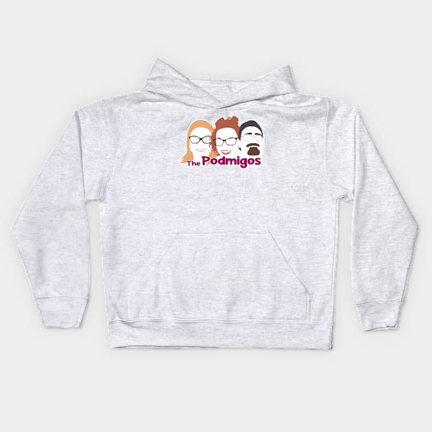 Pink Podmigo Design Kids Hoodie by The Sip List Podcast